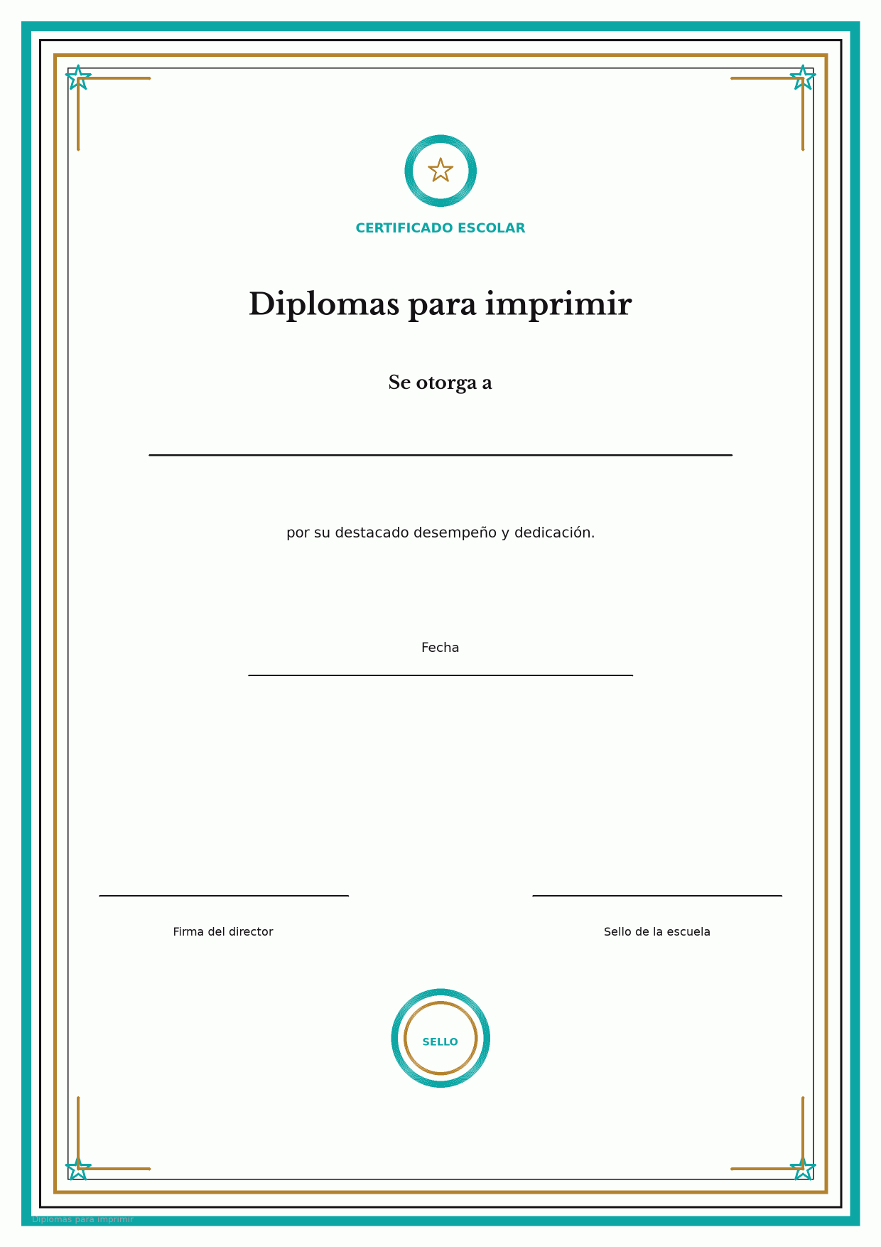 Diplomas para imprimir