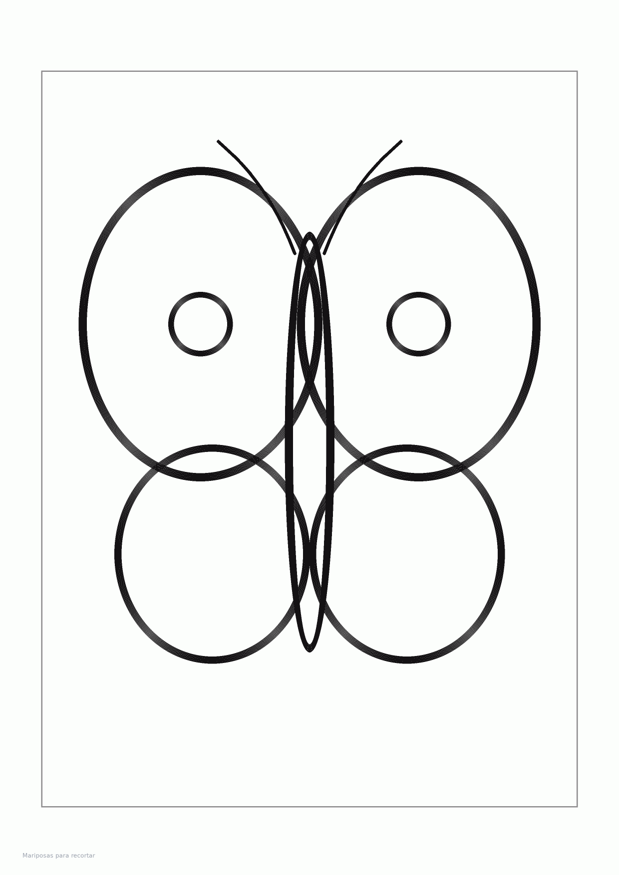 Mariposas para recortar