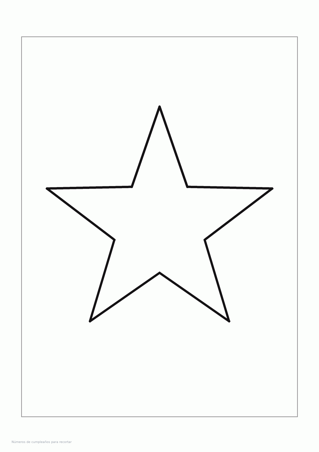 Números de cumpleaños para recortar