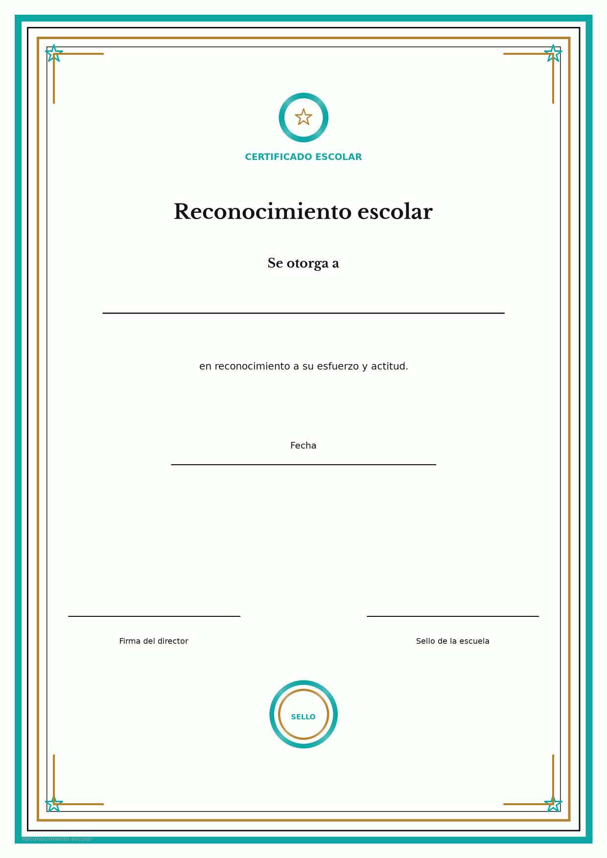 Reconocimiento escolar